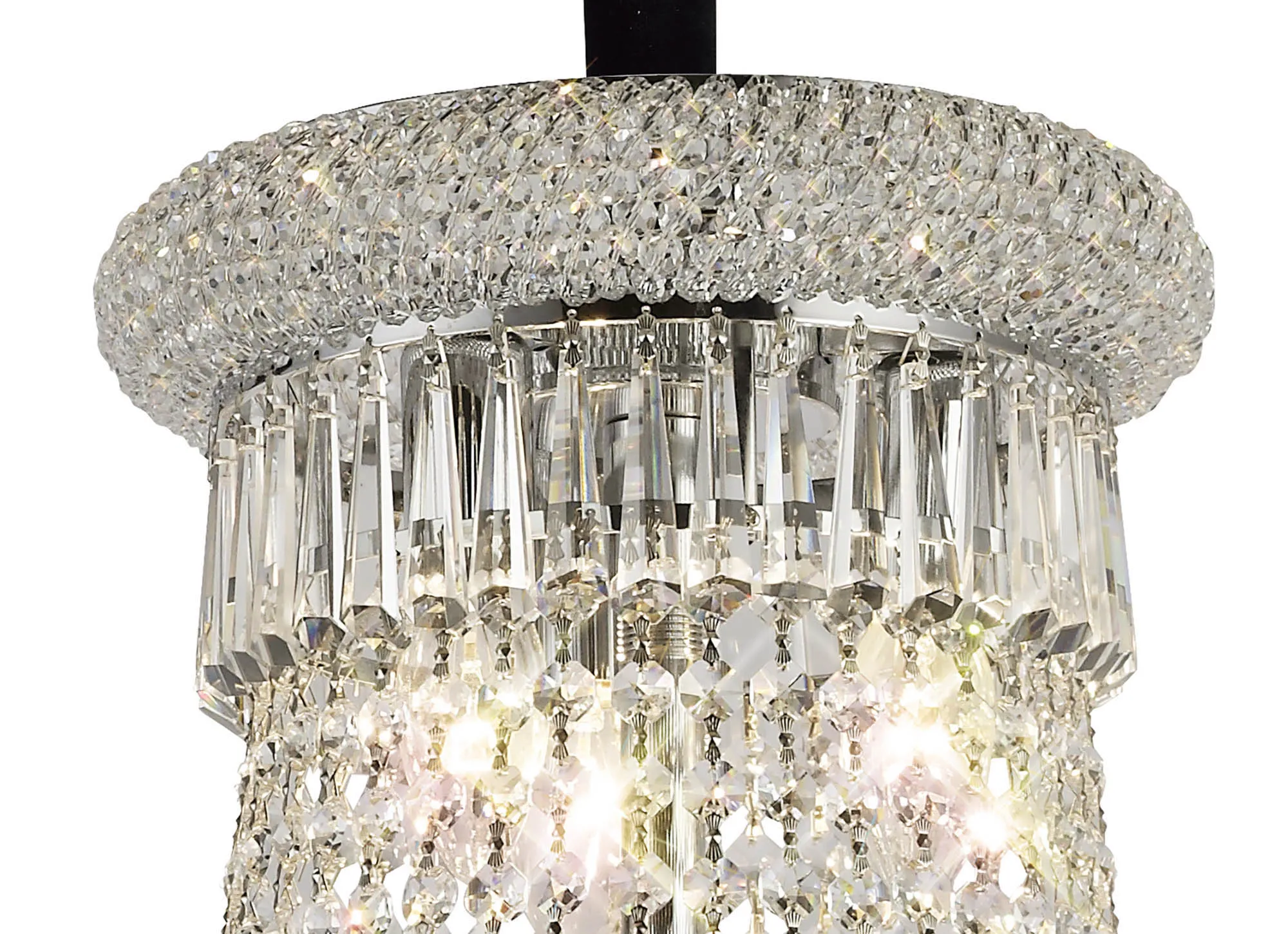 Alexandra Crystal Chandelier 18 Light (27kg) Polished Chrome IL31452  Diyas Alexandra Polished Chrome